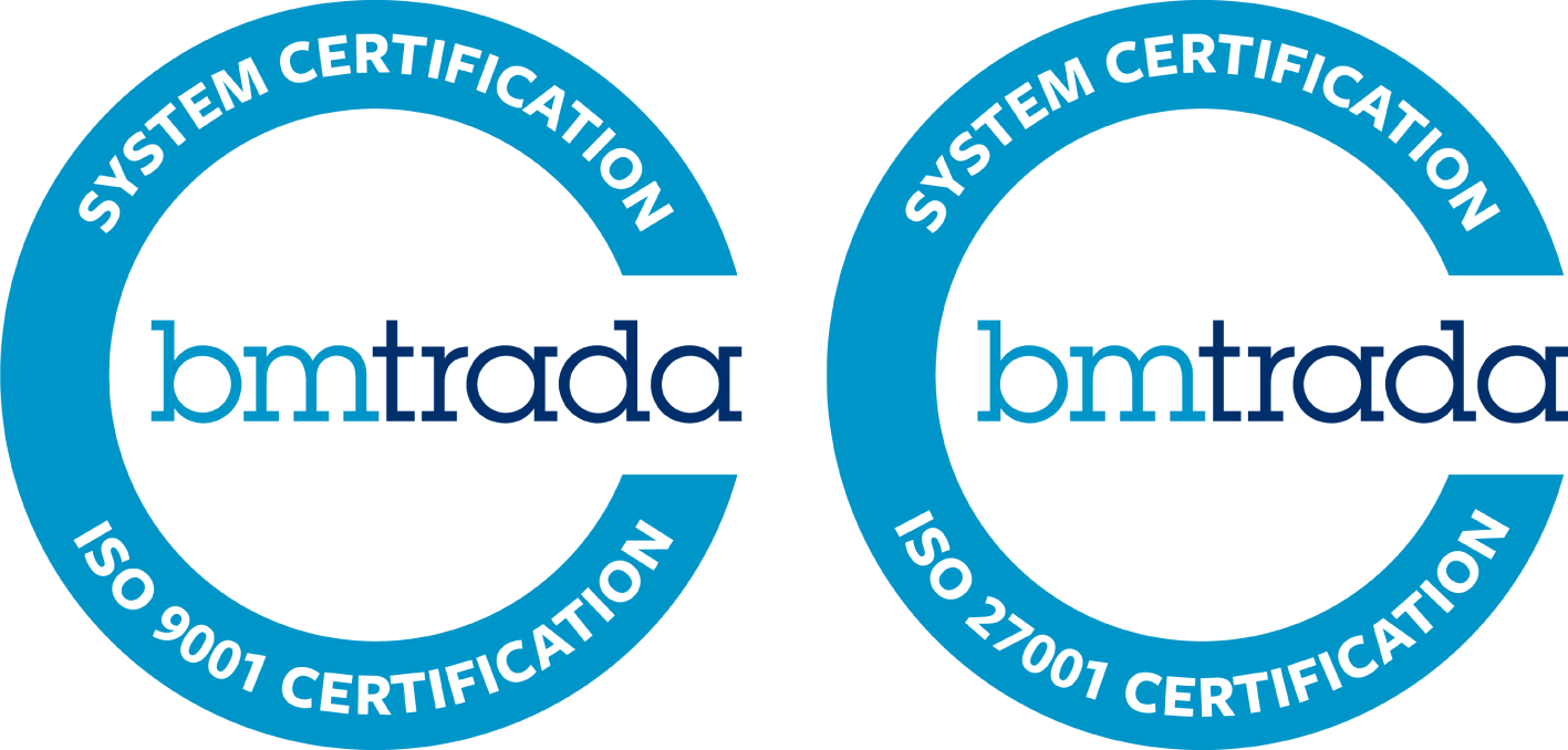 ISO 9001 and ISO 27001 Certification Logos