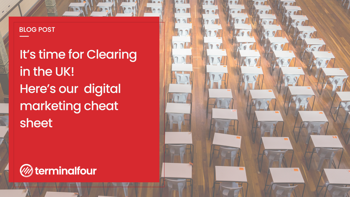 Clearing in the UK is a difficult time for both institutions and prospective students.  This week, we share a cheat sheet on optimizing your marketing strategy for Clearing, with practical tips on enhancing digital presence, communication, supportive content, personalized outreach, and more.